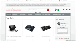 Desktop Screenshot of musicandmorestore.de